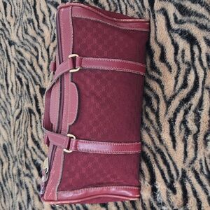 Authentic So Vintage But Beautiful Gucci Rare Boston Bag